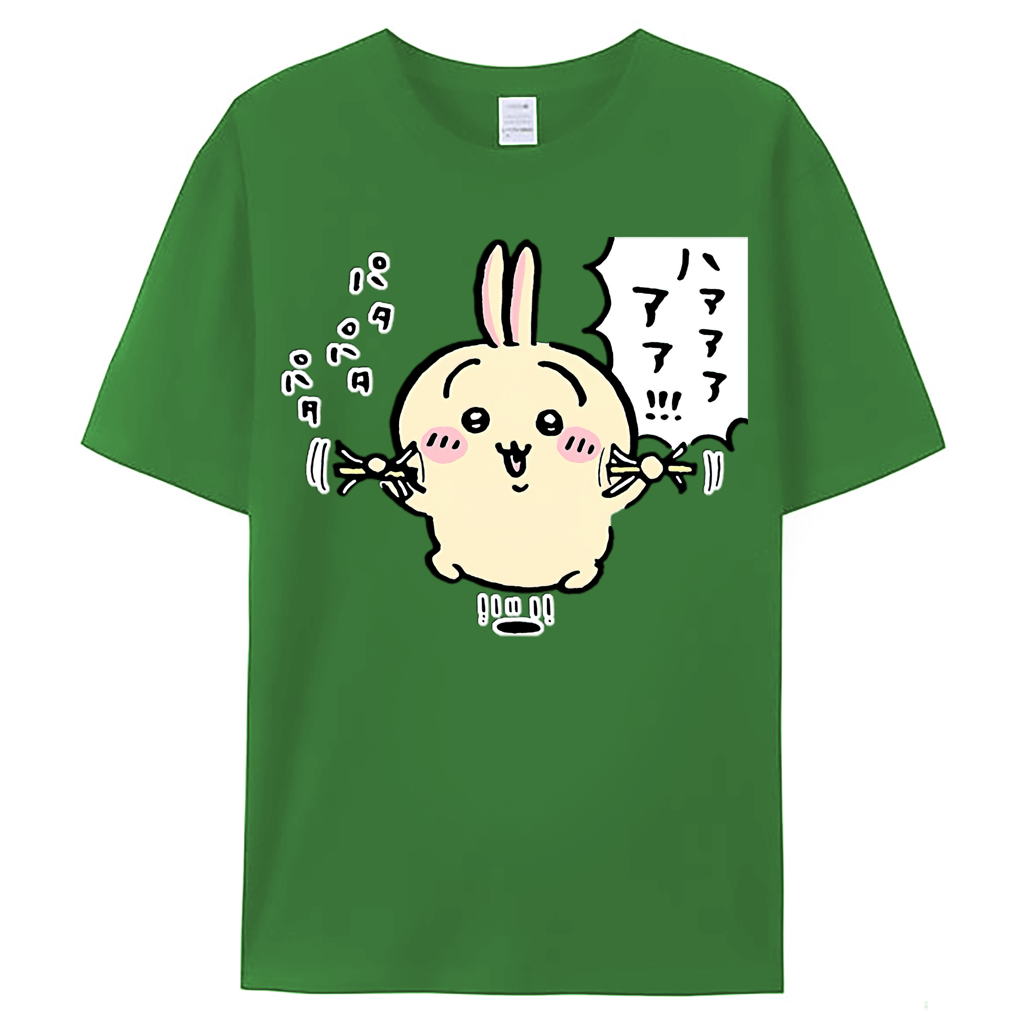 （画像用） ちいかわ うさぎ Chii-kawa usagi レディースカジュアルプリントTシャツ（綿100％）